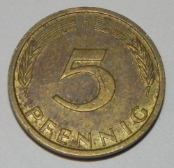 Image #1 of 5 Pfennig 1973 D