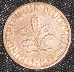 Image #2 of 1 Pfennig 1983 D