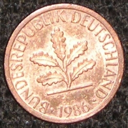 Image #2 of 1 Pfennig 1986 D