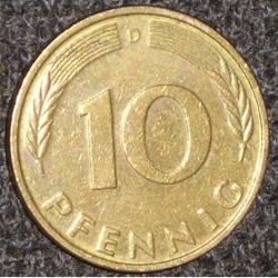 10 Pfennig 1986 D