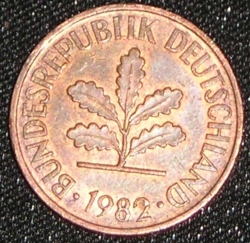 Image #2 of 2 Pfennig 1982 F