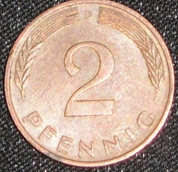 2 Pfennig 1989 D