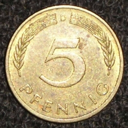 Image #1 of 5 Pfennig 1982 D