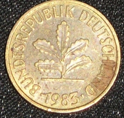 Image #2 of 5 Pfennig 1983 D