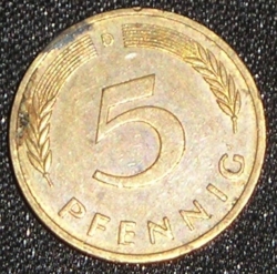5 Pfennig 1983 D