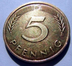 5 Pfennig 1987 D