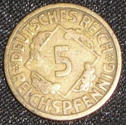 5 Reichspfennig 1924 A
