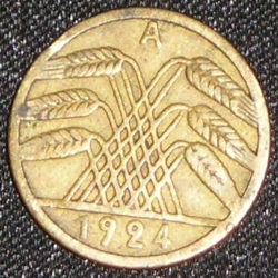 Image #2 of 5 Reichspfennig 1924 A