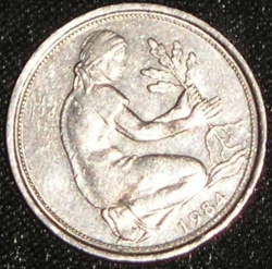 Image #2 of 50 Pfennig 1984 F