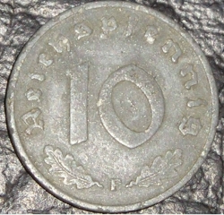 10 Reichspfennig 1940 F