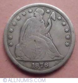 Image #2 of [COUNTERFEIT] 1 Dollar 1876 
