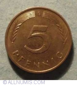 Image #1 of 5 Pfennig 1971 G