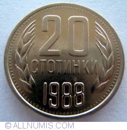 Image #1 of 20 Stotinki 1988