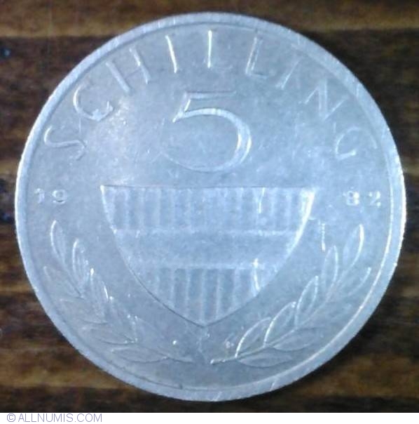 5 Schilling 1982, Republic (1981-1990) - Austria - Coin - 25920