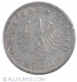 Image #2 of 50 Reichspfennig 1939 D