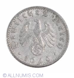Image #2 of 50 Reichspfennig 1940 G