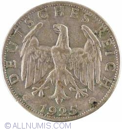 2 Reichsmark 1925 F