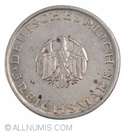 5 Reichsmark 1929 A - 200 de ani de la nașterea lui Gotthold Lessing