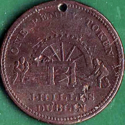 Image #2 of 1 Penny 1813 - Dublin - J. Hilles.
