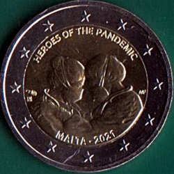 2 Euros 2021 - Heroes of the Pandemic