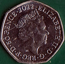 Image #1 of 50 Pence 2022 - Queen Elizabeth II's Platinum Jubilee.