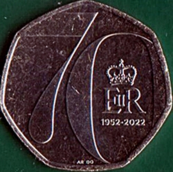 Image #2 of 50 Pence 2022 - Queen Elizabeth II's Platinum Jubilee.