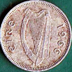 3 Pence 1966