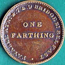 1 Farthing N.D. - John Arnott & Co. - Belfast.