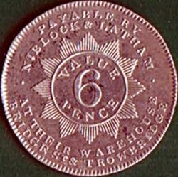 6 Pence 1811 - Niblock &amp; Latham.