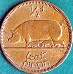 1/2 Penny 1949