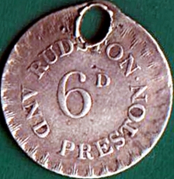 Image #2 of 6 Pence 1811 - Yorkshire - Hull / Rudston & Preston