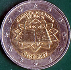 Image #1 of 2 Euros 2007 - 50th Anniversary of the Treaty of Rome.