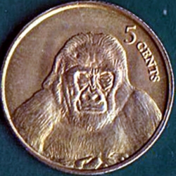 Image #2 of 5 Cents 2003 - Gorilla (Unauthorized Issue)