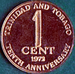 Image #2 of 1 Cent 1972 FM - 10 Years of Independence.