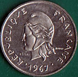 Image #1 of 10 Francs 1967 (a) - ESSAI - Pattern.