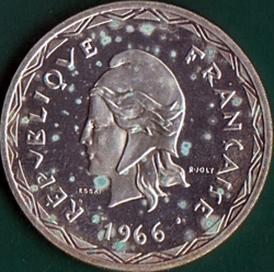 Proba de 100 Franci 1966 (a)