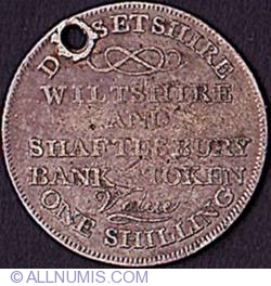 Image #2 of 1 Shilling 1811 - Shaftesbury Bank