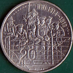 Image #2 of 20 Cents 2015 - World War I - 1914-1918 - Anzacs Remembered