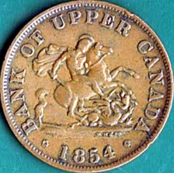 Half Penny 1854 - Bank Token.