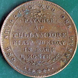Image #2 of 1 Shilling & 1 Penny 1802 - Tullamoore, King's County - Viscount Charleville