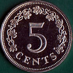 Image #2 of 5 Cents 1976 FM