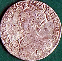 Image #1 of 5 Shillings 1705 - 5 over 4 overdate