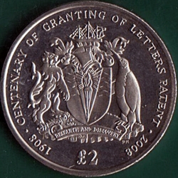 2 Pounds 2008 PM - 100th Anniversary of the Granting of Letters Patent