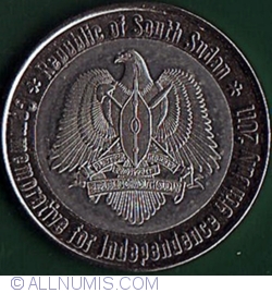 Image #2 of 20 Pounds 2011 - Independence - Without flag on obverse.