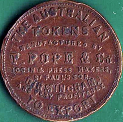 1 Penny - Victoria - Birmingham - T. Pope & Co.