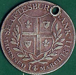 Image #1 of 1 Shilling 1811 - Shaftesbury Bank.