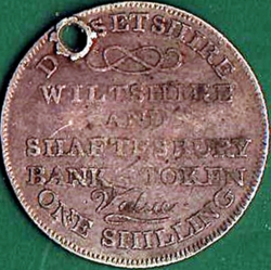 Image #2 of 1 Shilling 1811 - Shaftesbury Bank.