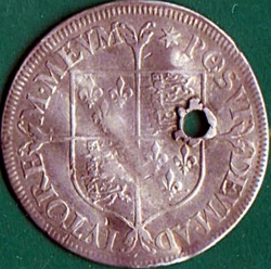 Image #2 of 1 Shilling N.D. (1560-61) - Milled Coinage.
