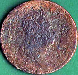 1/2 Penny 1722