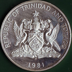 Image #1 of 10 Dollars 1981 FM - 5th. Anniversary of the Republic.